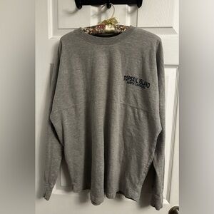 Topsail Island North Carolina Gray Long Sleeve Tee